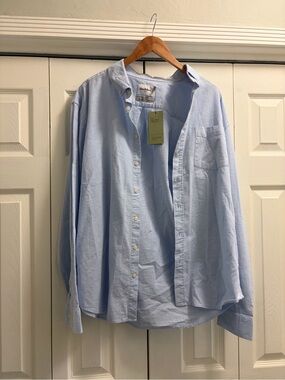 Goodfellow & Co Light Blue Long-Sleeve Button Shirt